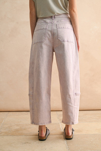 Lilac Barrel Pants