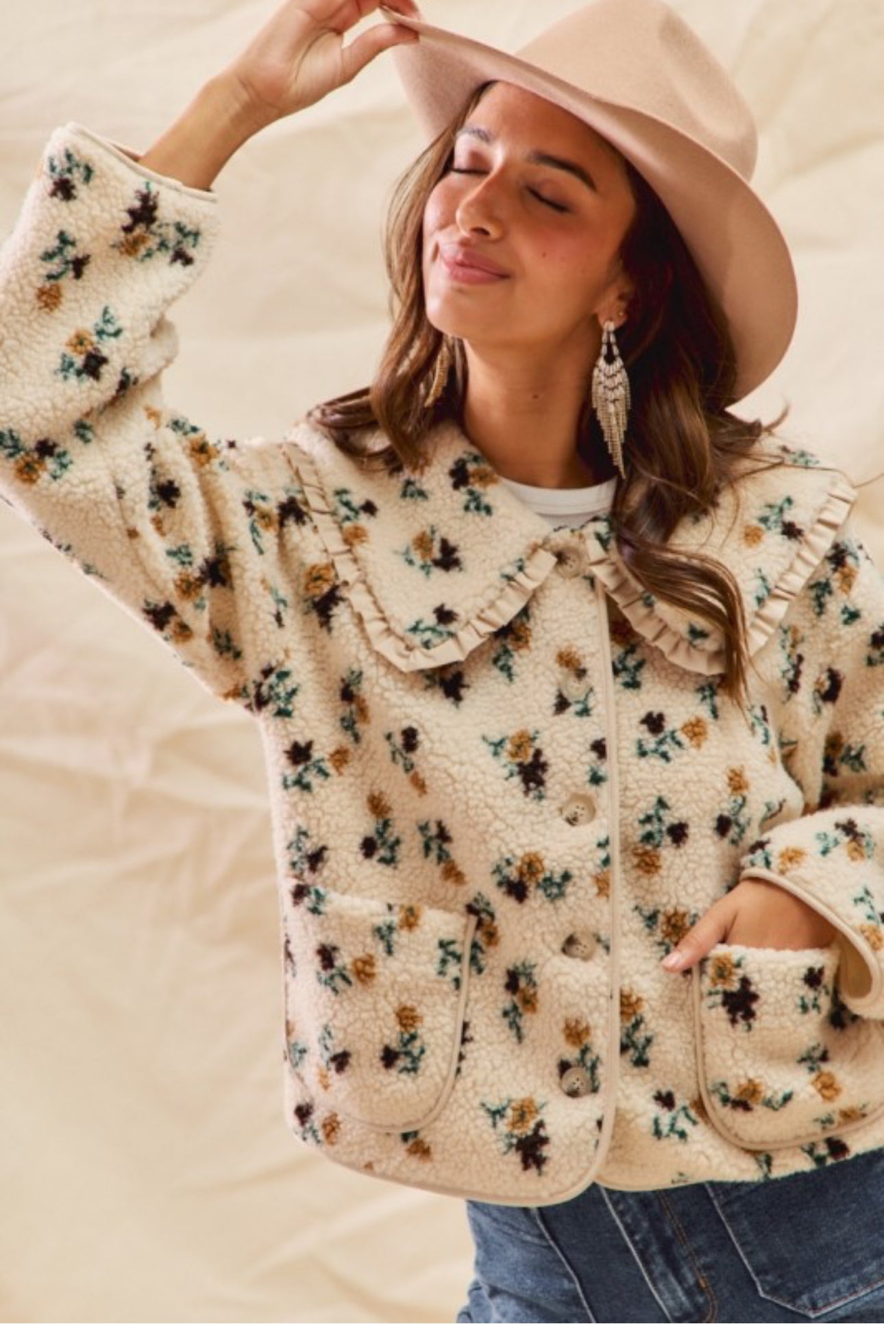 Avery Floral Sherpa