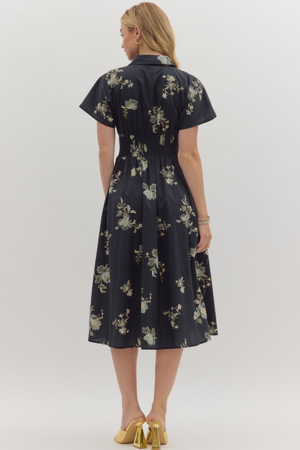 Laurel Floral Zip Up Dress