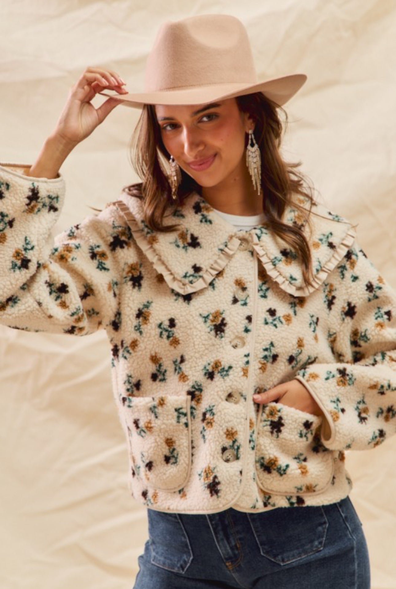 Avery Floral Sherpa