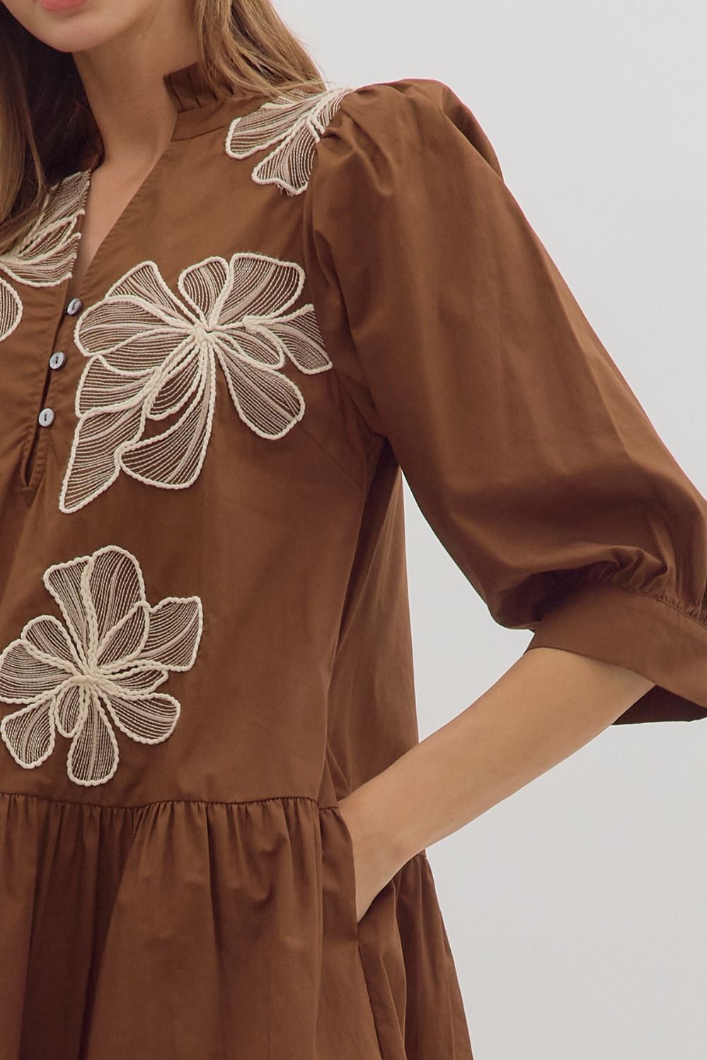 Embroidered Floral Dress