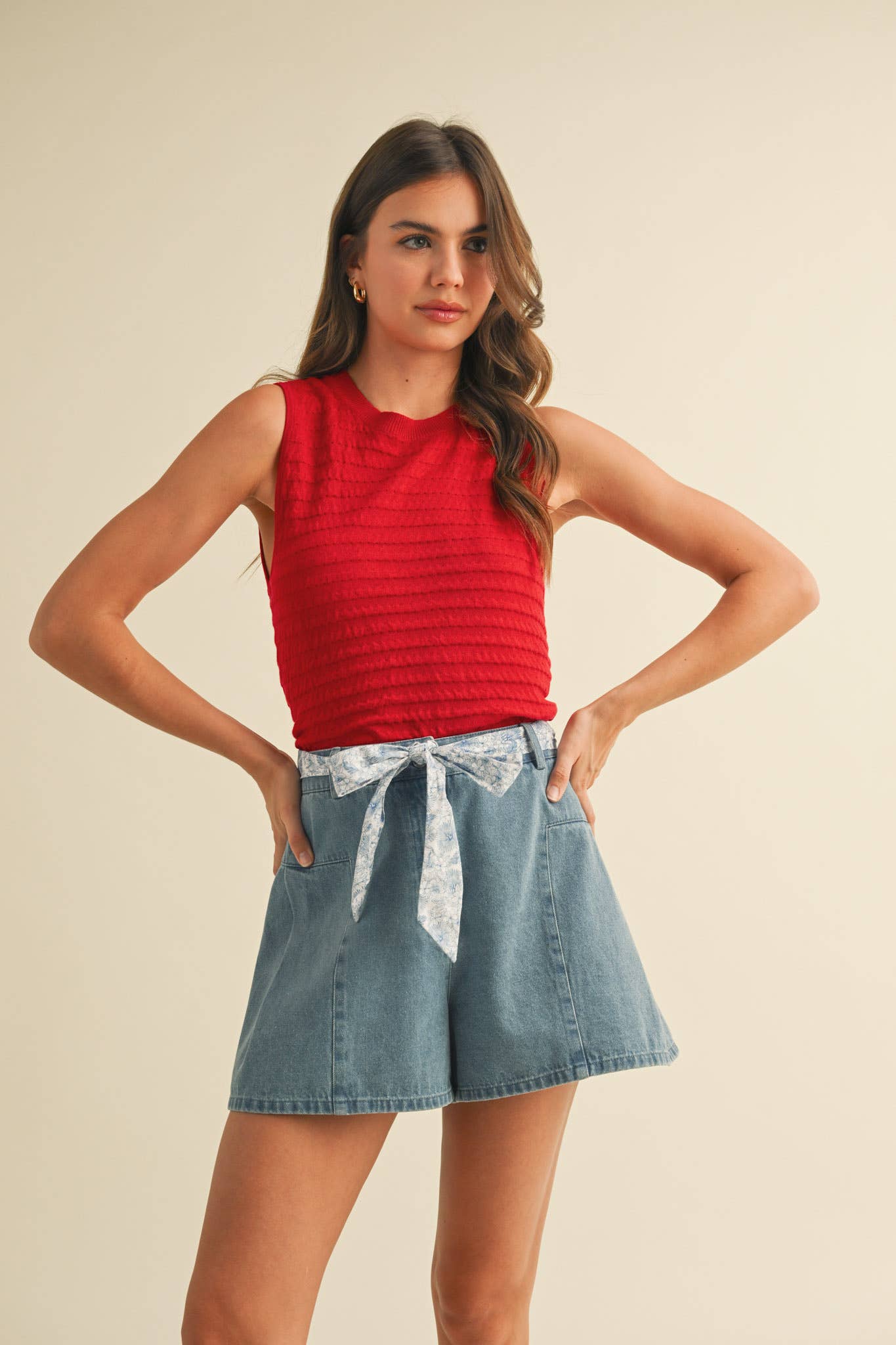 Textured Sweater Tank