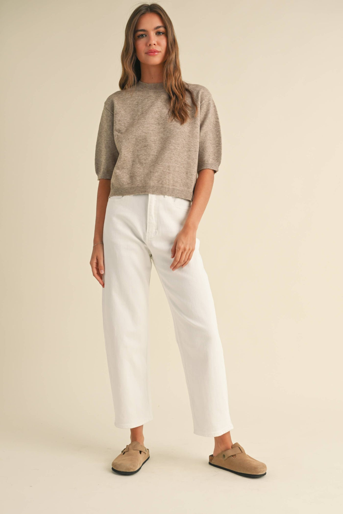 Sammy Short Sleeved Sweater Top