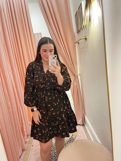 Bella Brown Corduroy Dress