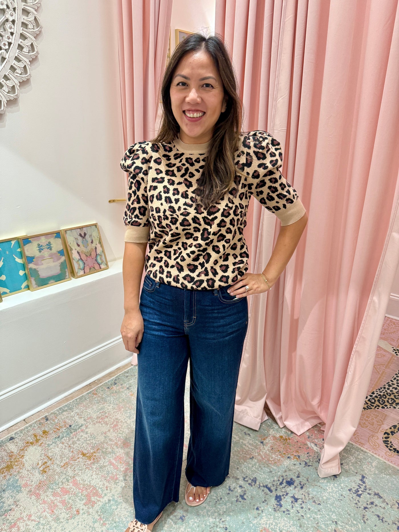Lily Leopard Print Top