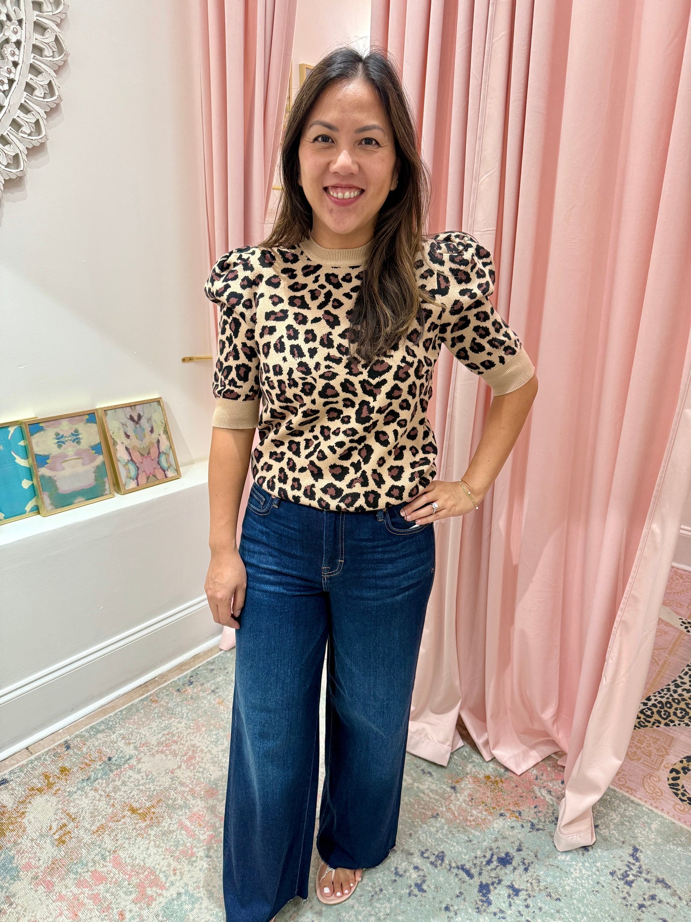 Lily Leopard Print Top