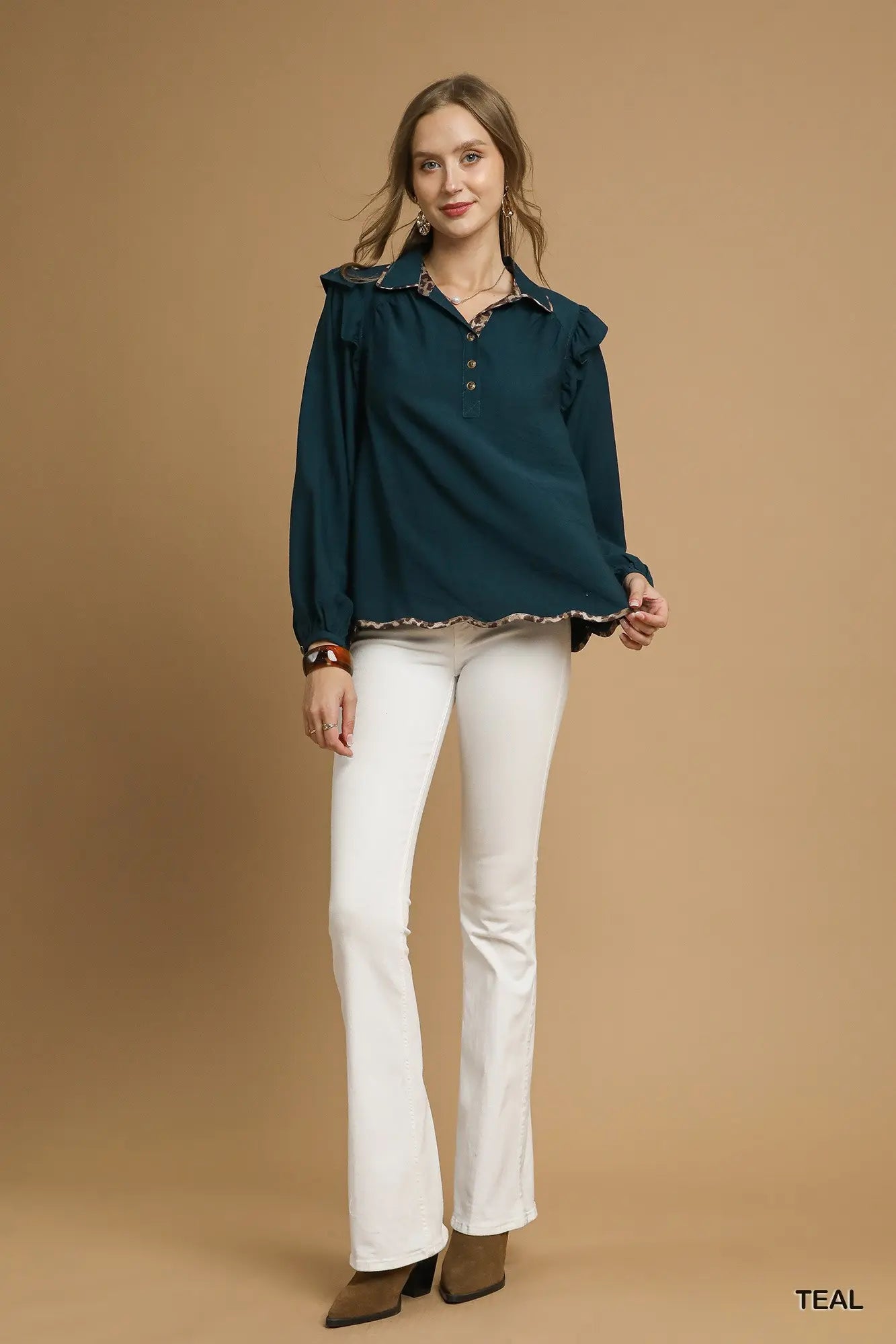 Tilly Teal Blouse