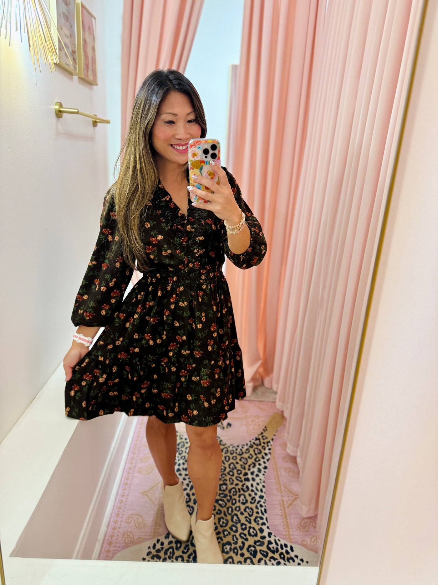 Bella Brown Corduroy Dress