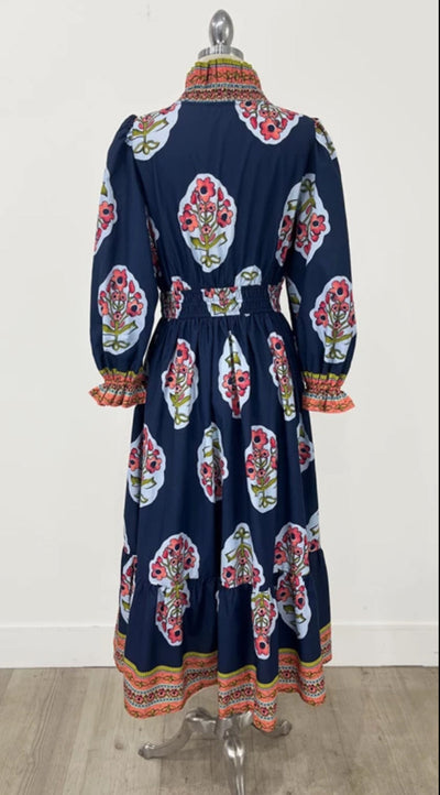 Multi Print Maxi Dress