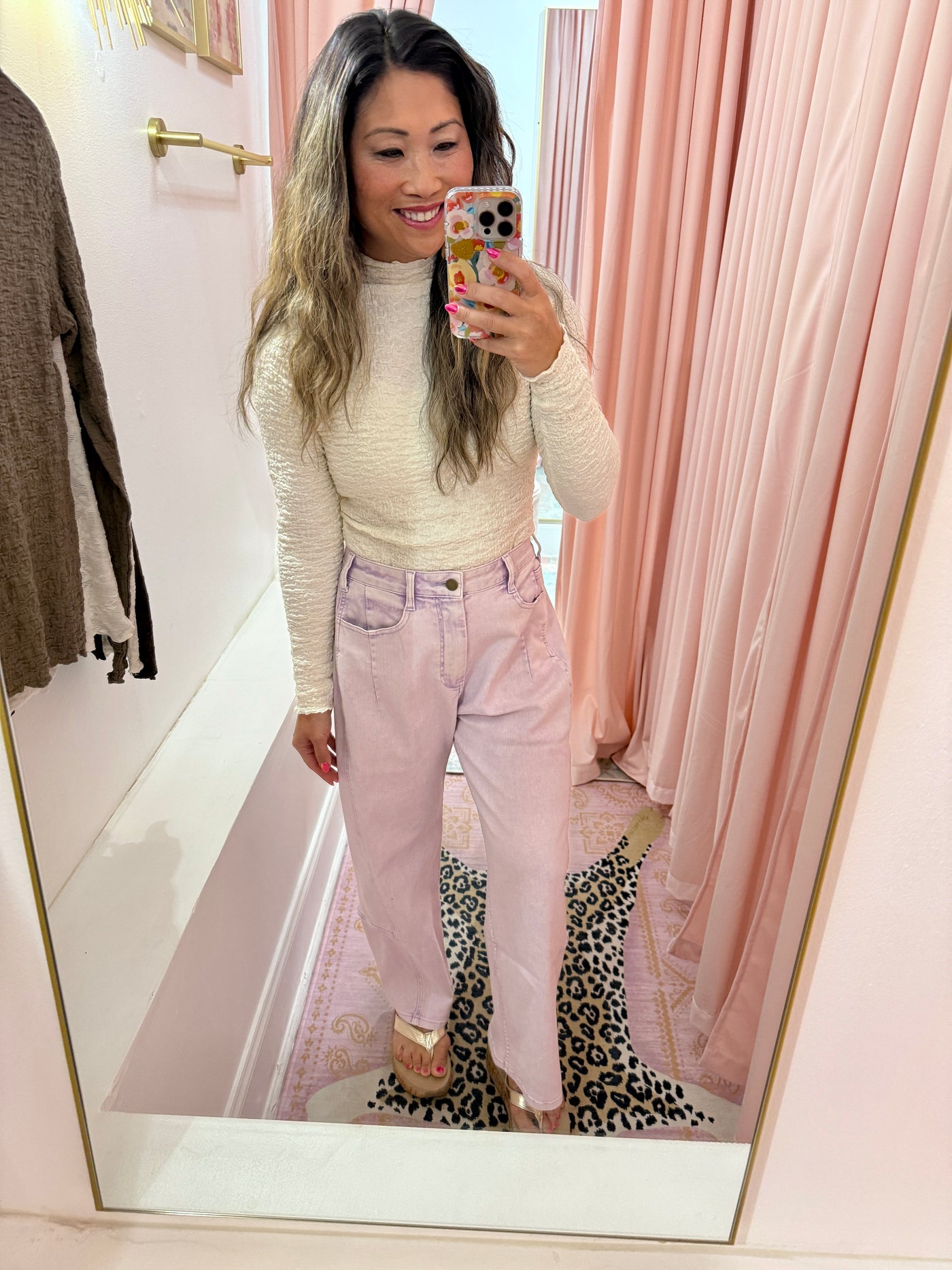 Lilac Barrel Pants