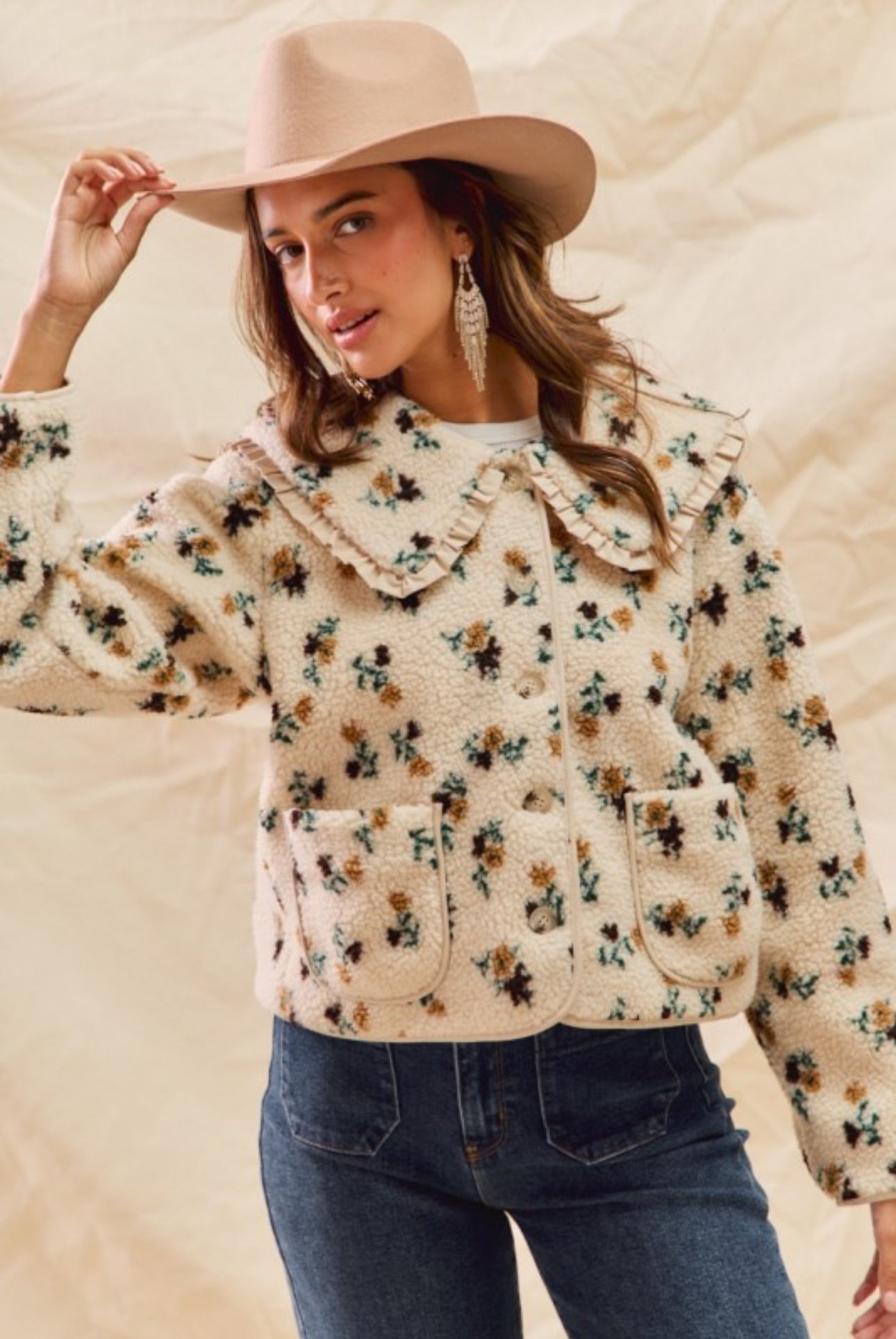 Avery Floral Sherpa