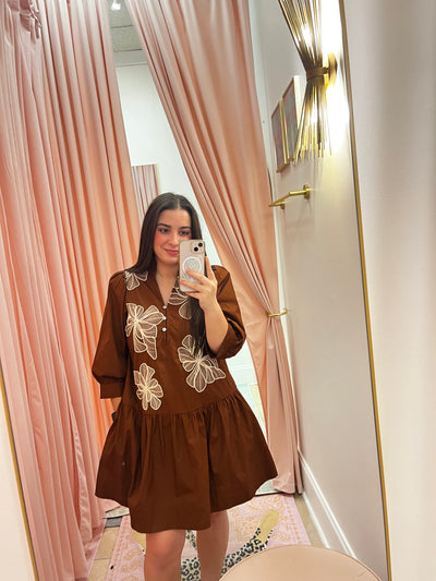 Embroidered Floral Dress