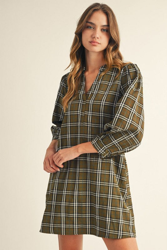 Claire Checker Dress