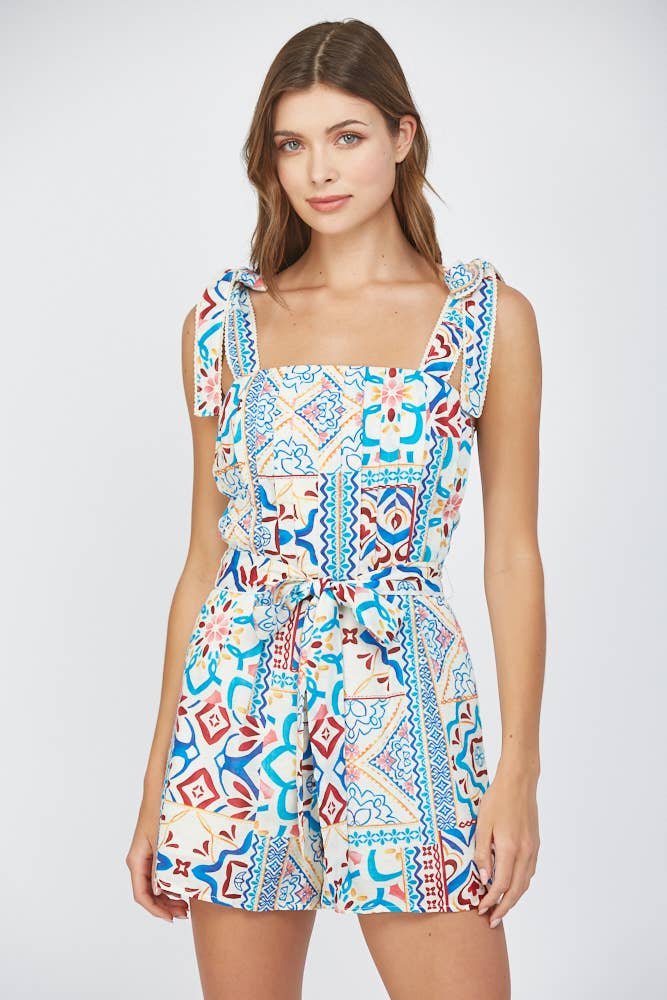 Phoebe Strap Tie Romper