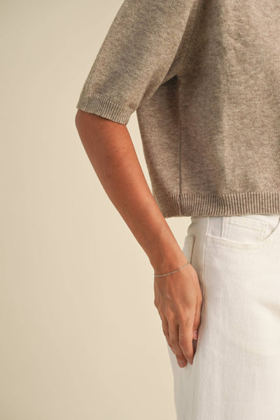 Sammy Short Sleeved Sweater Top