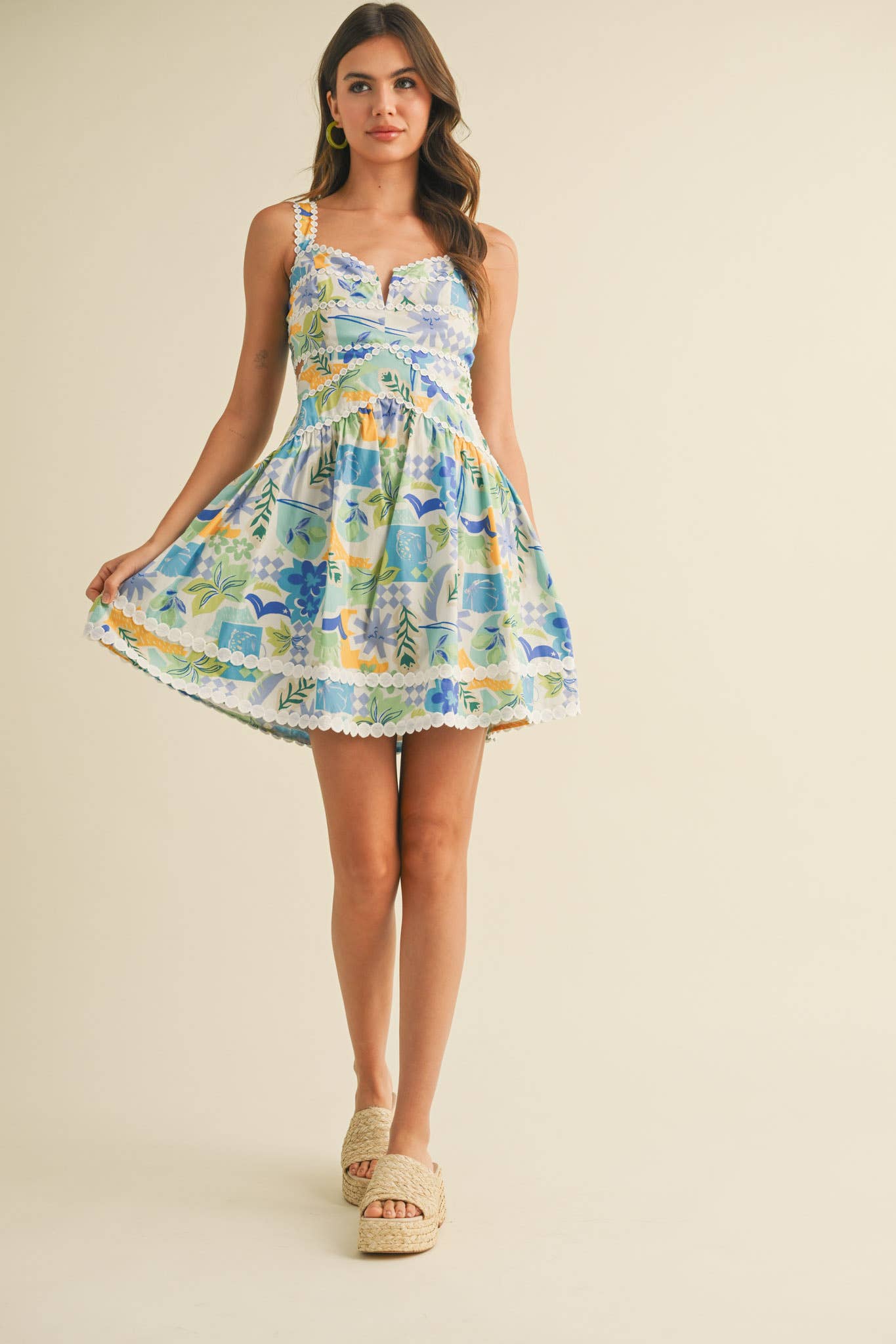 Deidra Fit & Flare Mini Dress