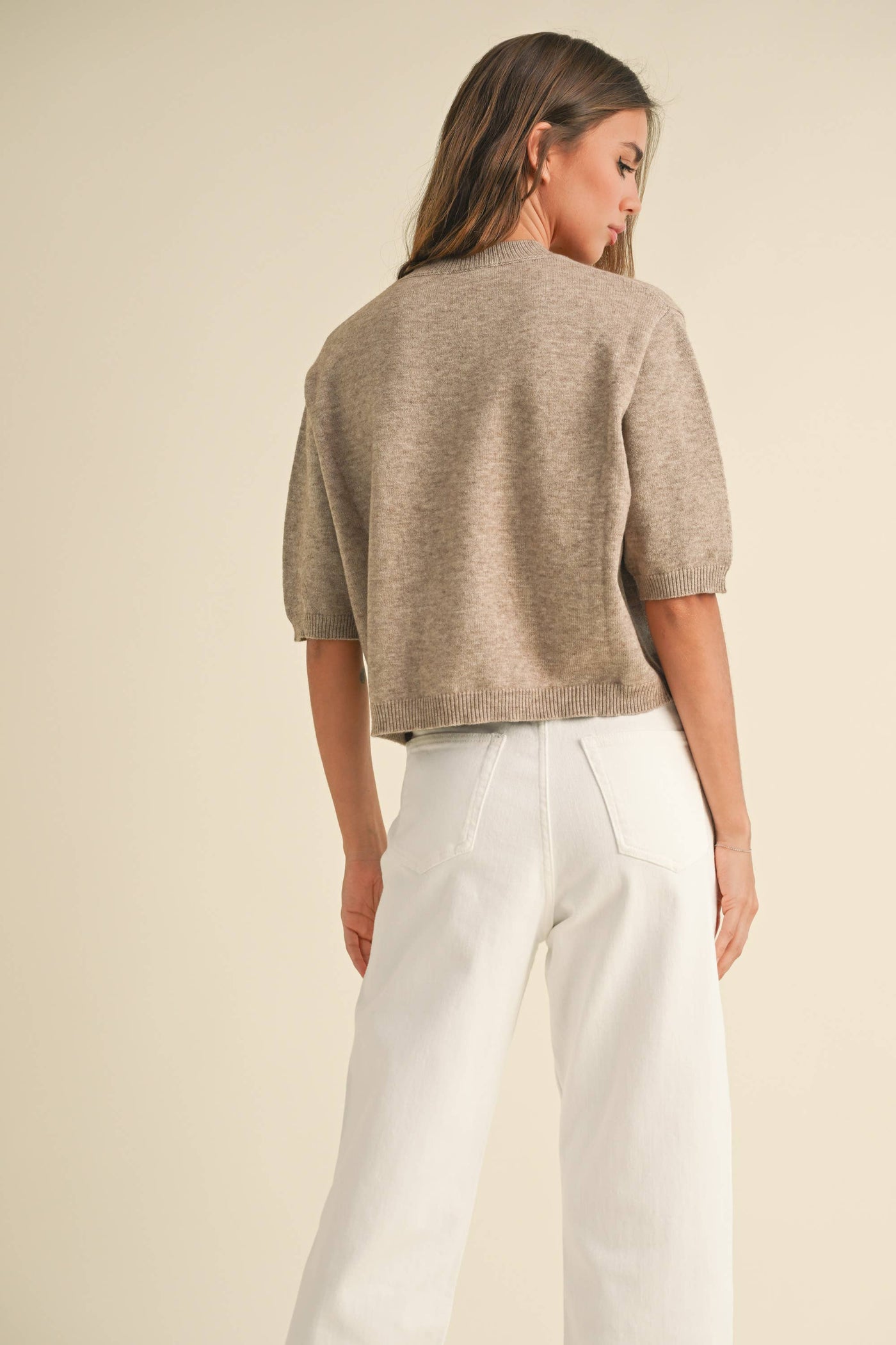 Sammy Short Sleeved Sweater Top