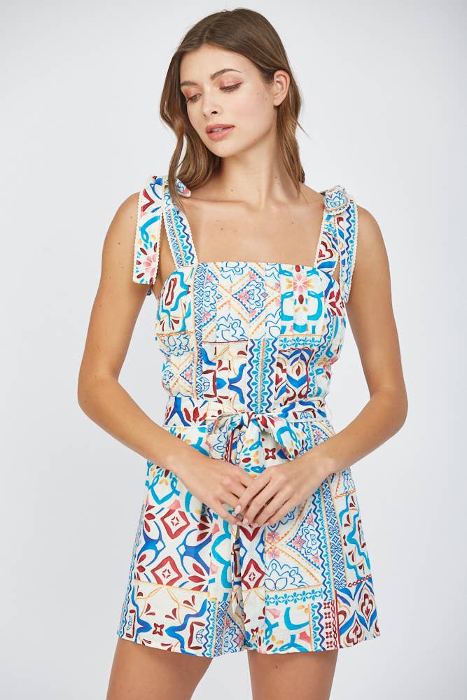 Phoebe Strap Tie Romper