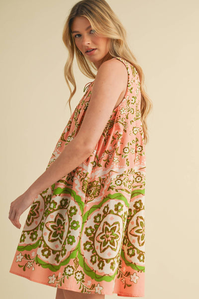MINI DRESS WITH PLEATING