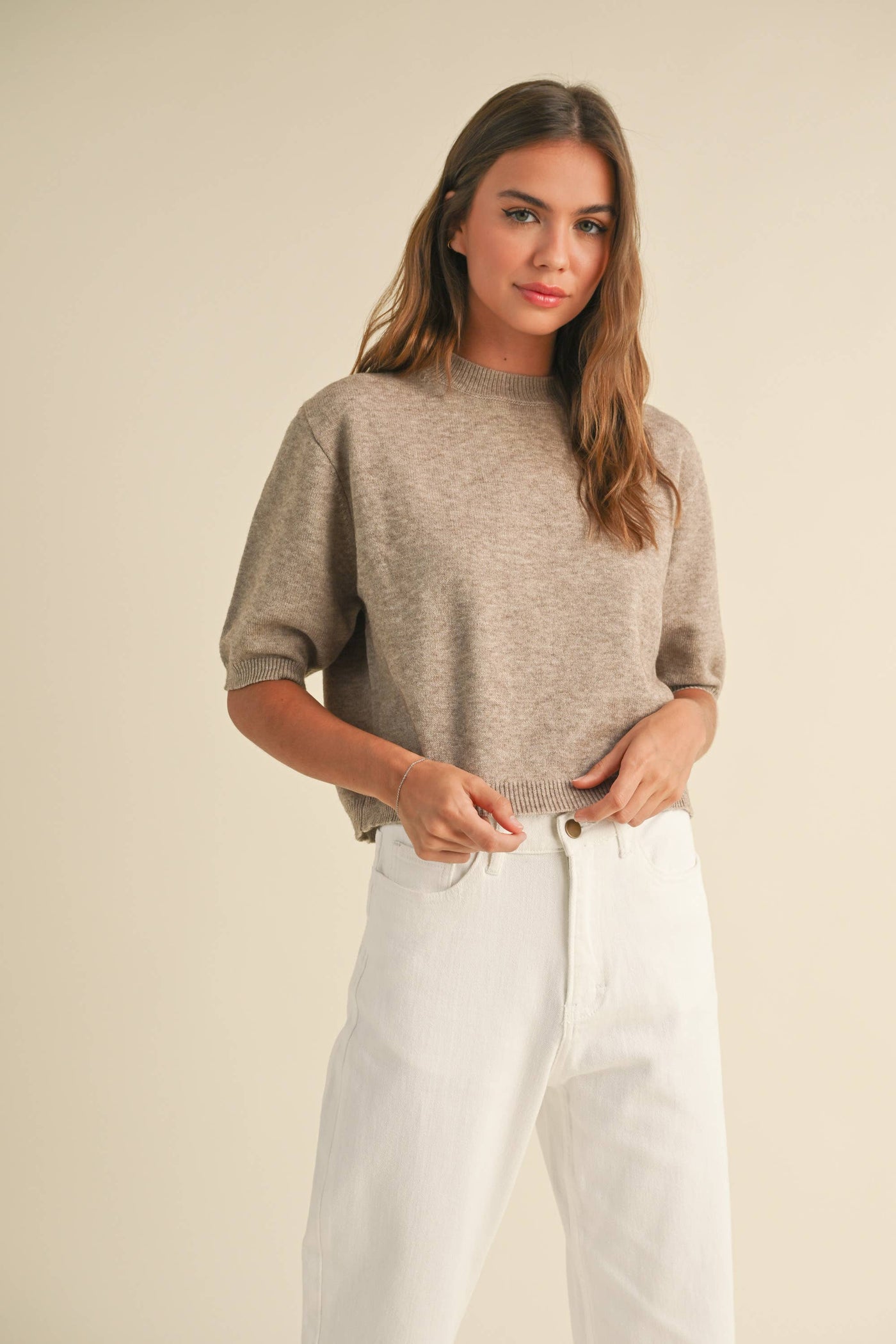 Sammy Short Sleeved Sweater Top