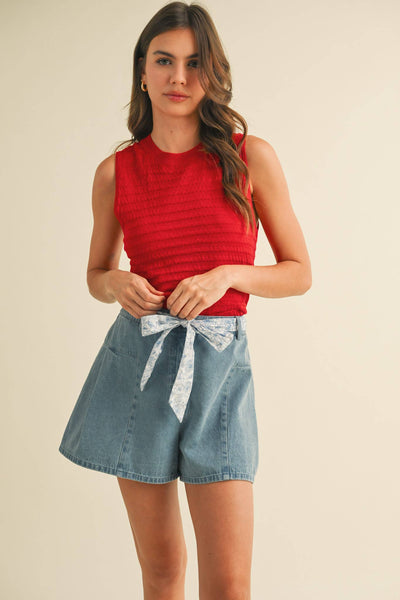 Textured Sweater Tank